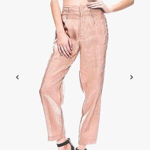 Forte_Forte Iridescent Satin Linen Trousers